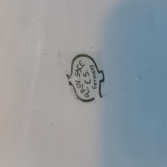 Antique Prov Saxe Porcelain 5 Piece Floral Hand-painted Vanity Set - Picture 8 of 16